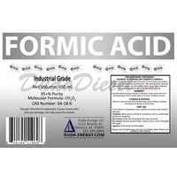 950ml / 1 quart bottle of formic acid label