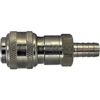 quick disconnect hose barb socket stainless steel