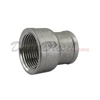 SS304 Reducing Coupling 1" Female x 3/4" Female  