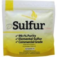 1 lb of commercial grade yellow sulfur powder (Front)