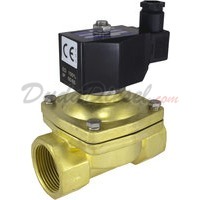 1-1/4" brass solenoid valve 2-way normally open