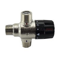 1/2" Chrome Plated Inline Thermostatic Mixing Valve
