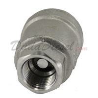 3/8" Vertical Check Valve SUS304 Front View