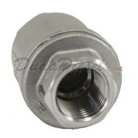 3/8" Vertical Check Valve SUS304 Front View