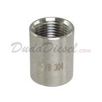ISO 3/8" Coupling Stainless Steel Fitting 