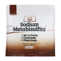 1 lb food grade sodium metabisulfite 98.6+% (Front)