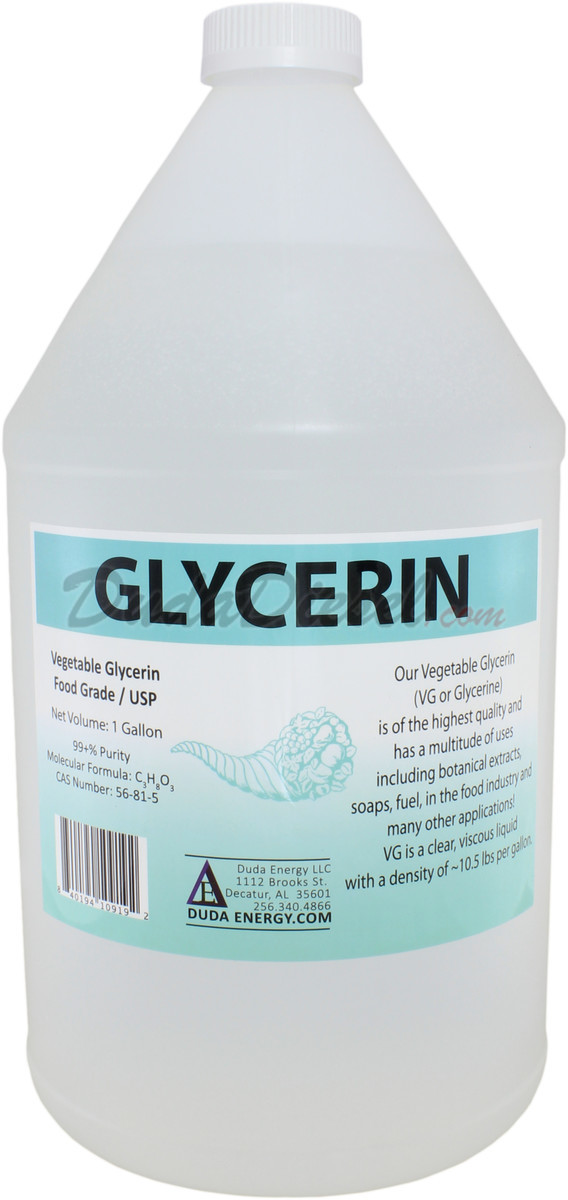 1 Gallon of Vegetable Glycerin USP Food Grade 99.7+% Pure Derived from Palm Fruit